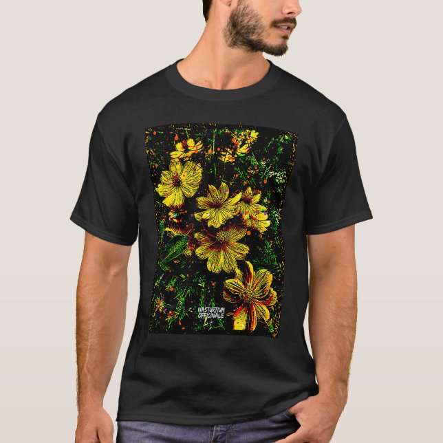 Camiseta Abundant Permaculture Kitchen Garden Plants Nastur (Anverso)