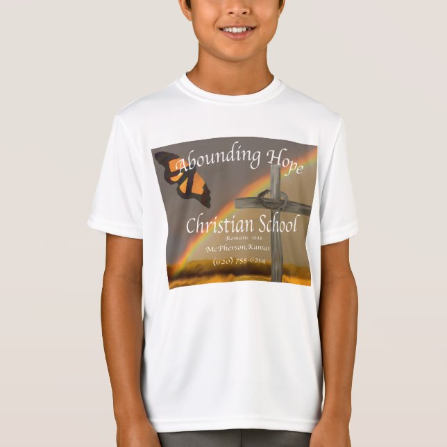 Camiseta Abundante esperanza para los romanos 15:13 (Anverso)