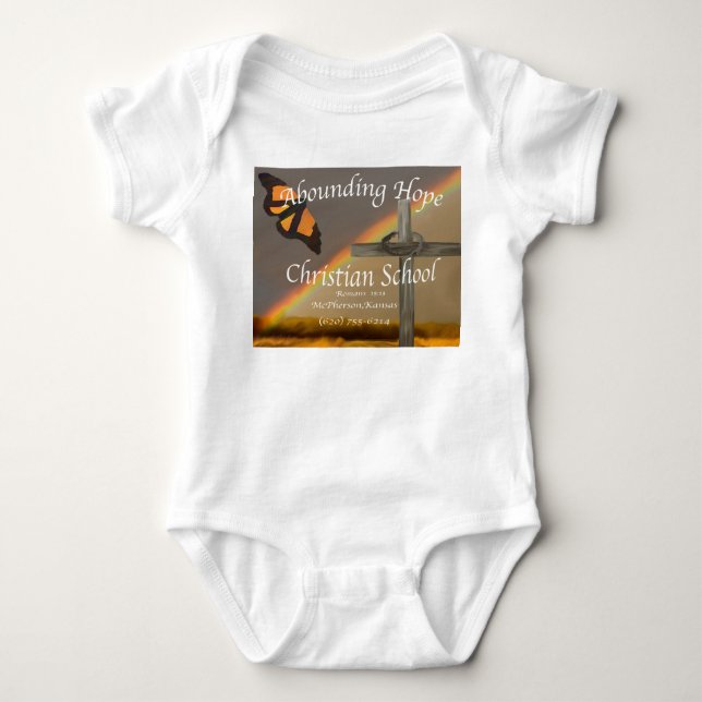 Camiseta Abundante esperanza para los romanos 15:13 (Anverso)