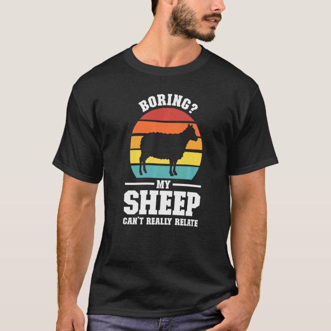 Camiseta Aburrecer a mi oveja no puede relacionar realmente (Anverso)