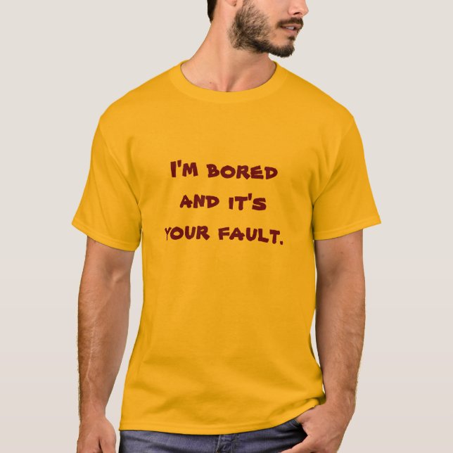 Camiseta aburrido (Anverso)