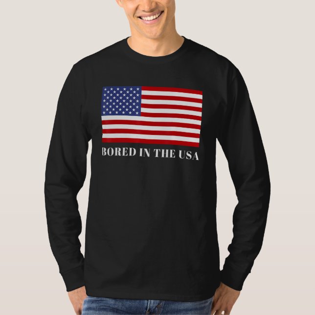 Camiseta Aburrido En Ee. UU. (Anverso)