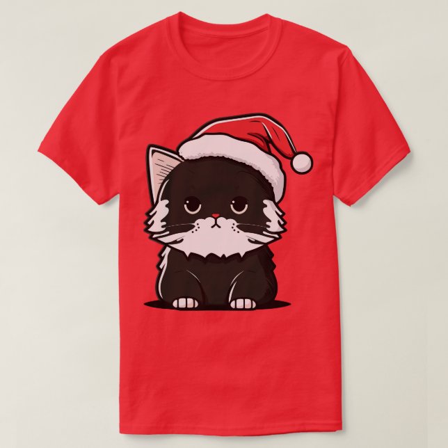 Camiseta Aburrido gato Navidad regalo gracioso Navidades ga (Diseño del anverso)