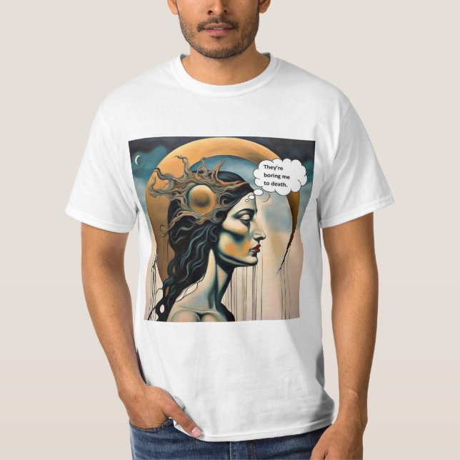 Camiseta Aburrido hasta la muerte (Anverso)