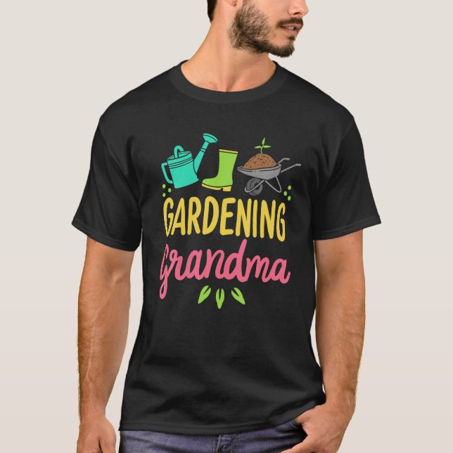 Camiseta Aburrido jardín de la abuela regalo Funny Jardín d (Anverso)