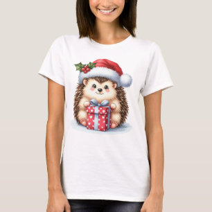 Camiseta Aburrido y adorable erizo de Navidades
