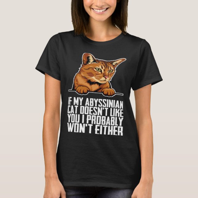 Camiseta Abyssinian cat Abyssinian Abyssinian kitten (Anverso)