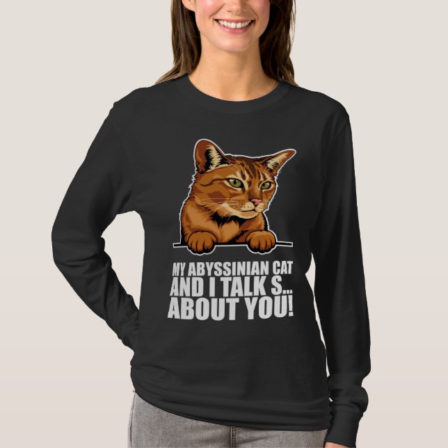 Camiseta Abyssinian cat  Abyssinian  Abyssinian kitten (Anverso)