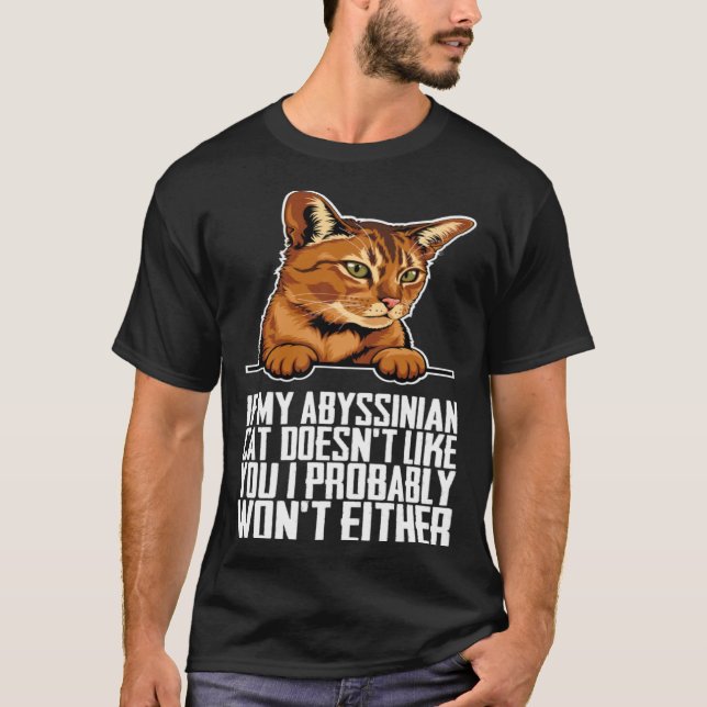 Camiseta Abyssinian cat Abyssinian Abyssinian kitten (Anverso)