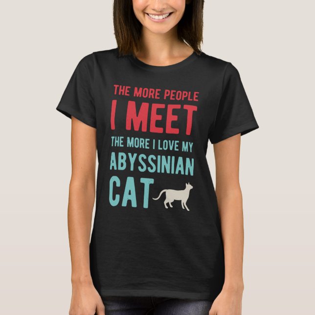 Camiseta Abyssinian divertido (Anverso)
