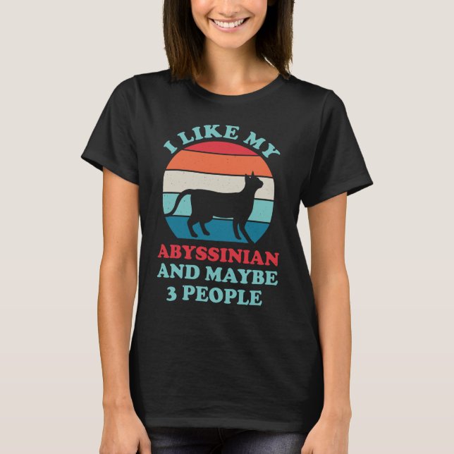 Camiseta Abyssinian divertido (Anverso)