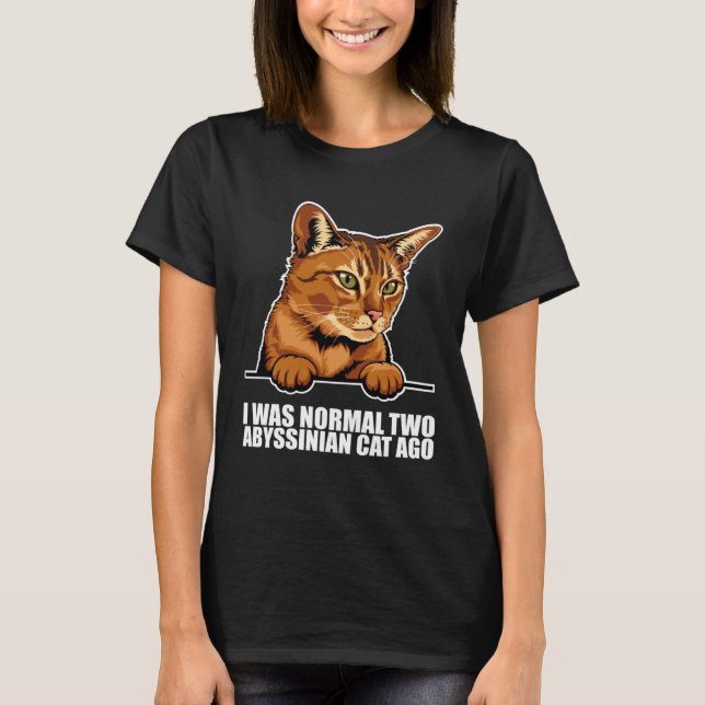 Camiseta Abyssinian kitten  Abyssinian mom  Abyssinian dad  (Anverso)