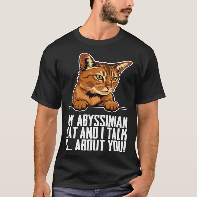 Camiseta Abyssinian mom  Abyssinian kitten  Abyssinians (Anverso)