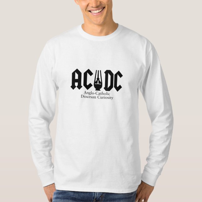 Camiseta AC/DC - Curiosidad Anglo-Católica/diocesana (Anverso)