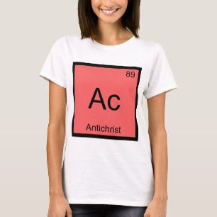 Camiseta Ac - Símbolo de elemento de química antiqurista Te