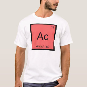 Camiseta Ac - Símbolo del Elemento Químico Anticristo Camis