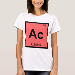 Camiseta Ac - Tabla Periódica De Química Griega De Aquiles