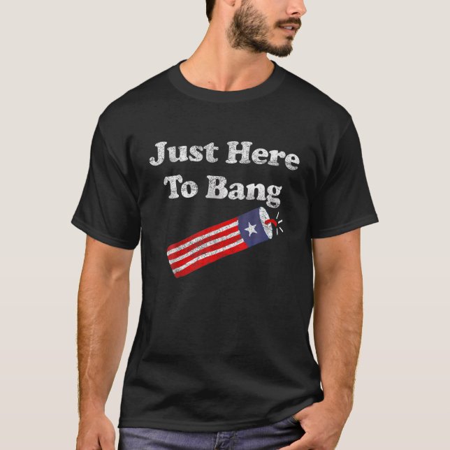 Camiseta Acá A Bang 4 De Julio Divertido (Anverso)