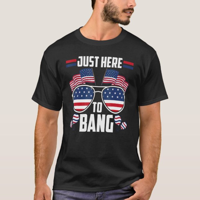 Camiseta Acá A Bang 4 De Julio Fuegos Artificiales 4 De Jul (Anverso)