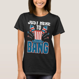 Camiseta Acá A Bang 4 De Julio Fuegos Artificiales 4 De Jul