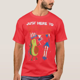 Camiseta Acá A Bang Aguacate Firecracker 4 De Julio