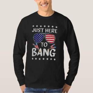 Camiseta Acá a Bang Patriótico de fuegos artificiales el 4