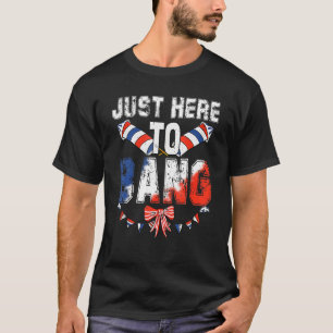 Camiseta Acá A Bang Patriótico De Fuegos Artificiales El 4