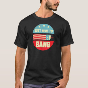 Camiseta Acá A Bang Vintage 4 de Julio Bandera Estadouniden