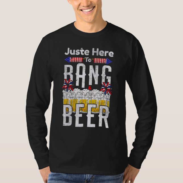 Camiseta Acá A Bang Y A Los Fuegos Artificiales De Cerveza  (Anverso)