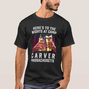 Camiseta Acá A Las Noches Del Camp Carver Camping Massach