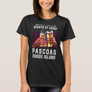 Camiseta Acá A Las Noches En Camp Pascoag Camping Rhode