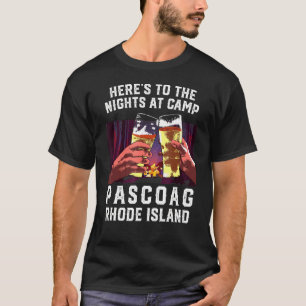 Camiseta Acá A Las Noches En Camp Pascoag Camping Rhode
