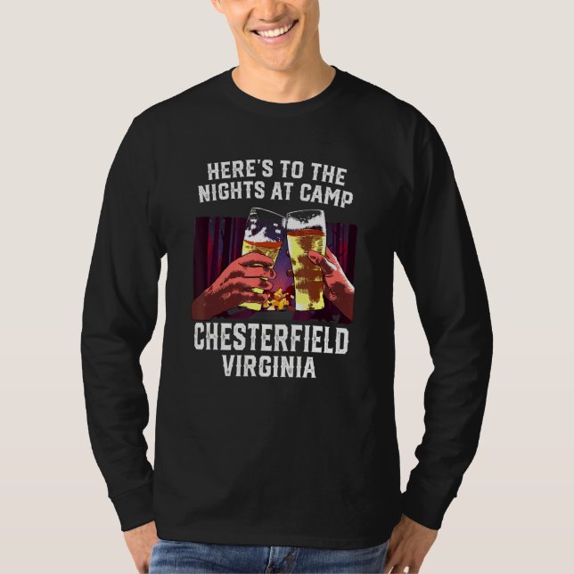 Camiseta Acá A Las Noches En El Campamento Chesterfield Cam (Anverso)
