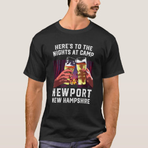 Camiseta Acá A Las Noches En El Campamento De Campamento De