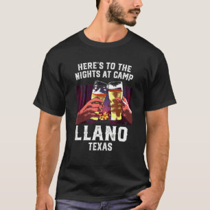 Camiseta Acá A Las Noches En El Campamento Llano Camping Te