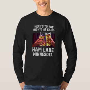 Camiseta Acá A Las Noches En El Campo Ham Lake Camping Minn