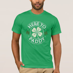 Camiseta Acá al Día de San Patricio de Paddy Shamrock