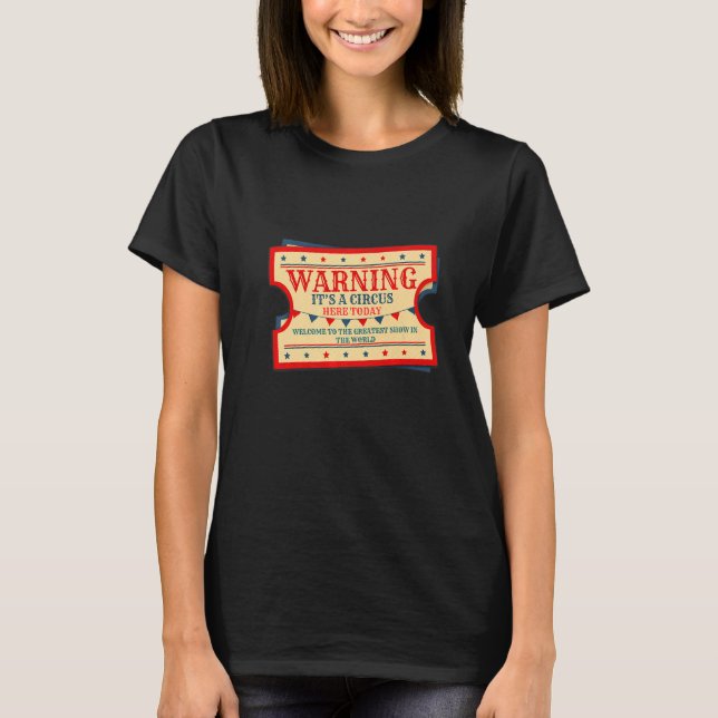 Camiseta Acá está el circo del circo de los maestros del ca (Anverso)