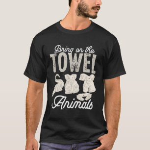 Camiseta Acá Estoy La Toalla De Animales Cita Amor