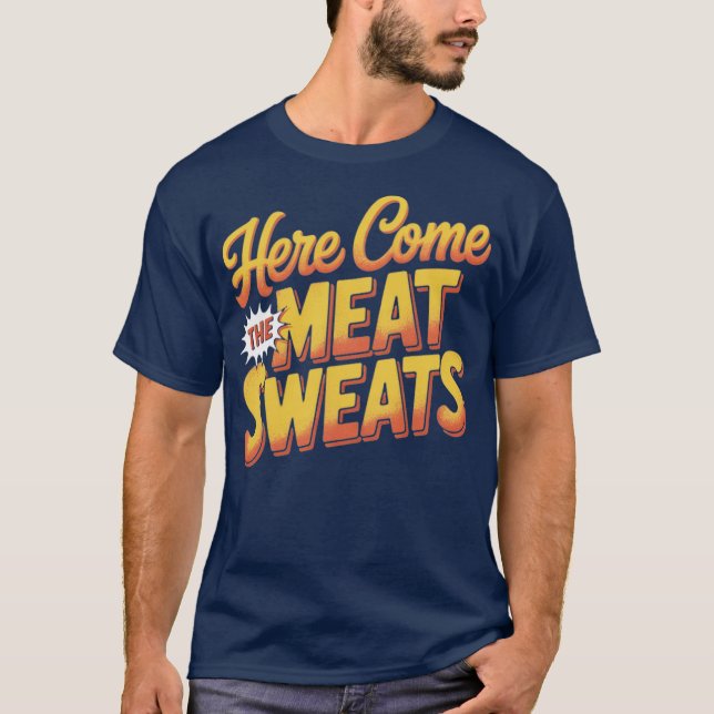 Camiseta Acá Llega La Carne Dura Gracioso Día De Gracias (Anverso)