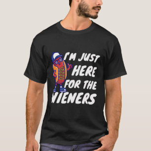 Camiseta Acá Para El Perro Caliente De Wieners Shirt Funny