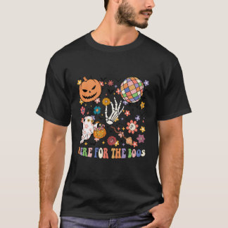 Camiseta Acá Para Los Boos Tocante Halloween Skeleton Hand