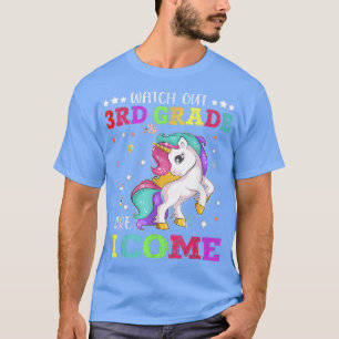 Camiseta Acá vuelvo Unicorn a la escuela, cuidado 3G