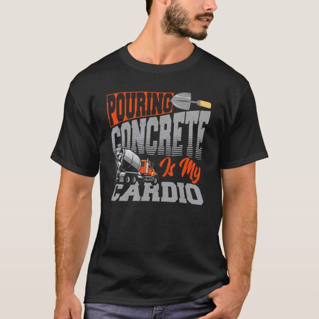 Camiseta Acabador de concreto para un ventilador de constru (Anverso)