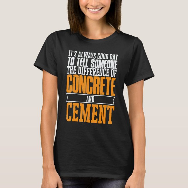 Camiseta Acabador de hormigón de construcción 12 (Anverso)