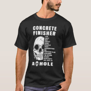 Camiseta Acabador de hormigón de construcción Calavera Carr