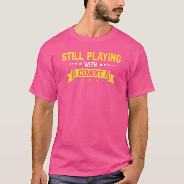 Camiseta Acabador de hormigón para trabajador de cemento de (Anverso)