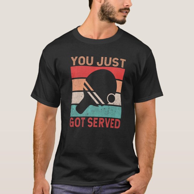 Camiseta Acaban de servirse Mesa Tenis (Anverso)