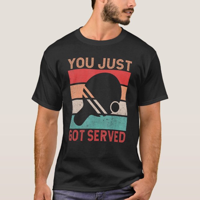 Camiseta Acaban de servirse Mesa Tenis (Anverso)