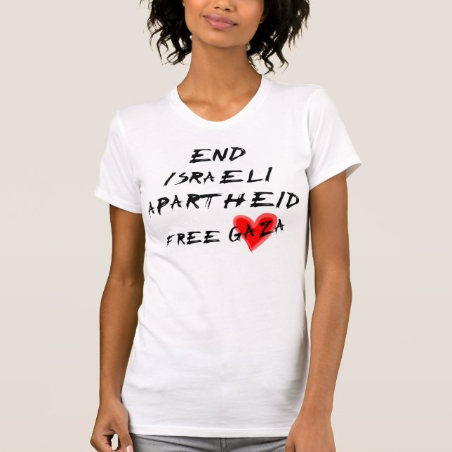 Camiseta Acabar con el Apartheid israelí (Anverso)